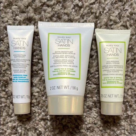 Mary Kay Travel Size Satin Hands Pampering Set White Tea & Citrus - Picture 3 of 5